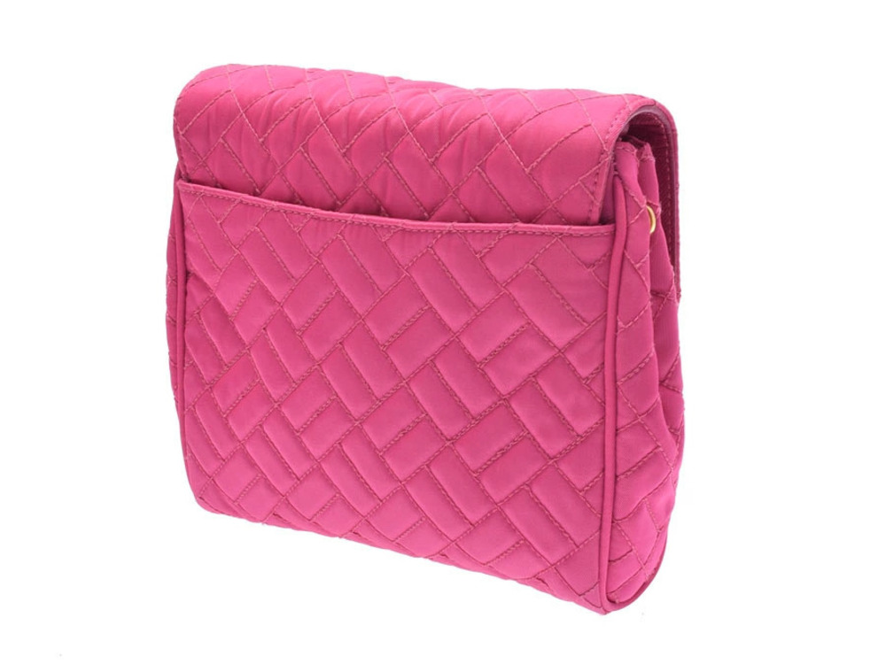 Prada pink plated gold shoulder bag Pink Gold